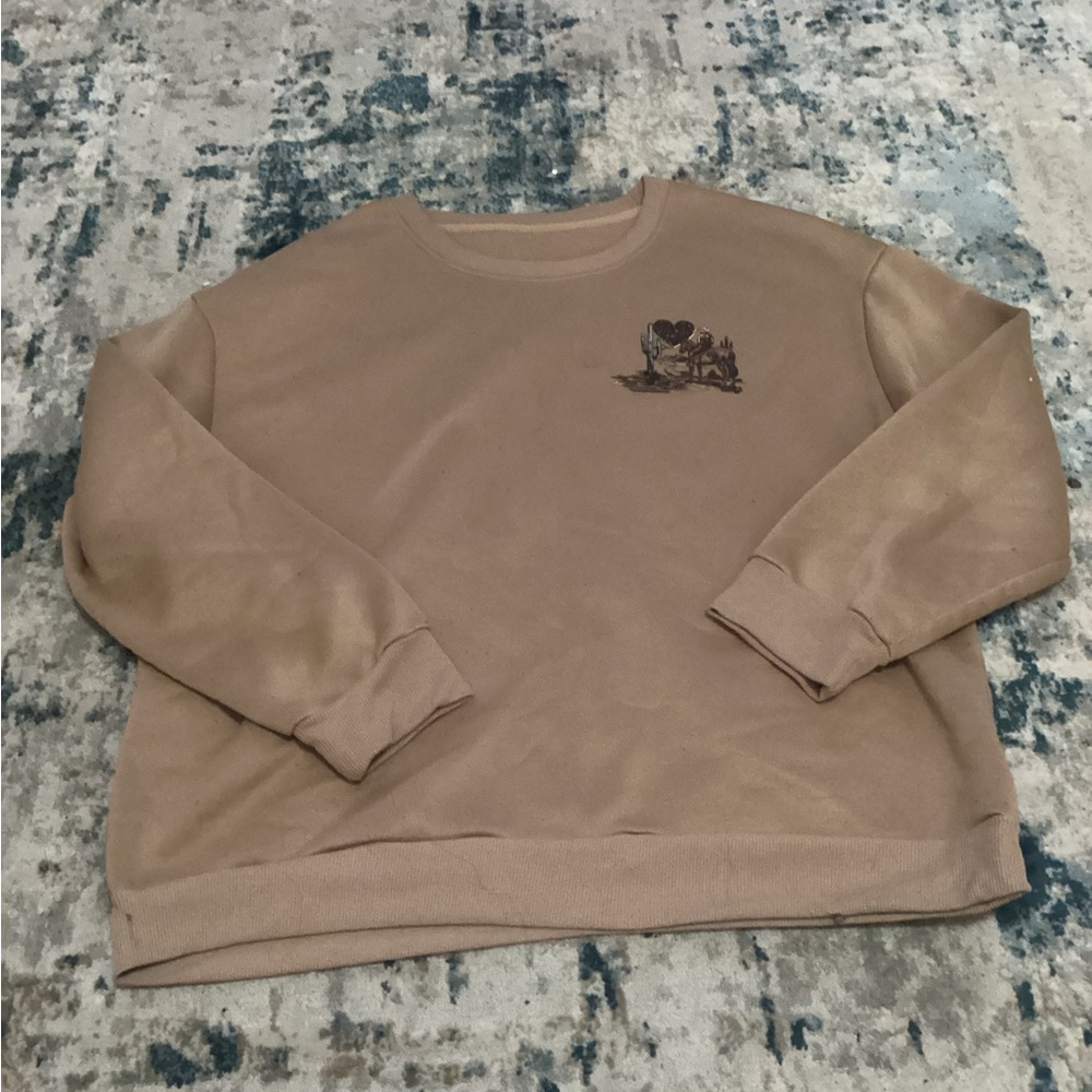 SHEIN Women's Tan Sweatshirt